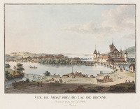 KG 01269
<br/>
Gezicht op Nidau bij de Bielersee
<br/>
<em>Aberli, Johann Ludwig (1723-1786)</em>